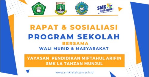 Rapat Dan Sosialisasi Program Sekolah Bersama Wali murid Kelas X Tahun Pelajaran 2023/2024