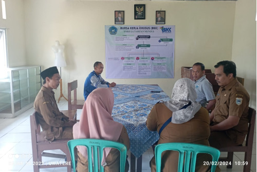 VISITASI BKK OLEH DISNAKER KABUPATEN PANDEGLANG KE SMK LA TAHZAN